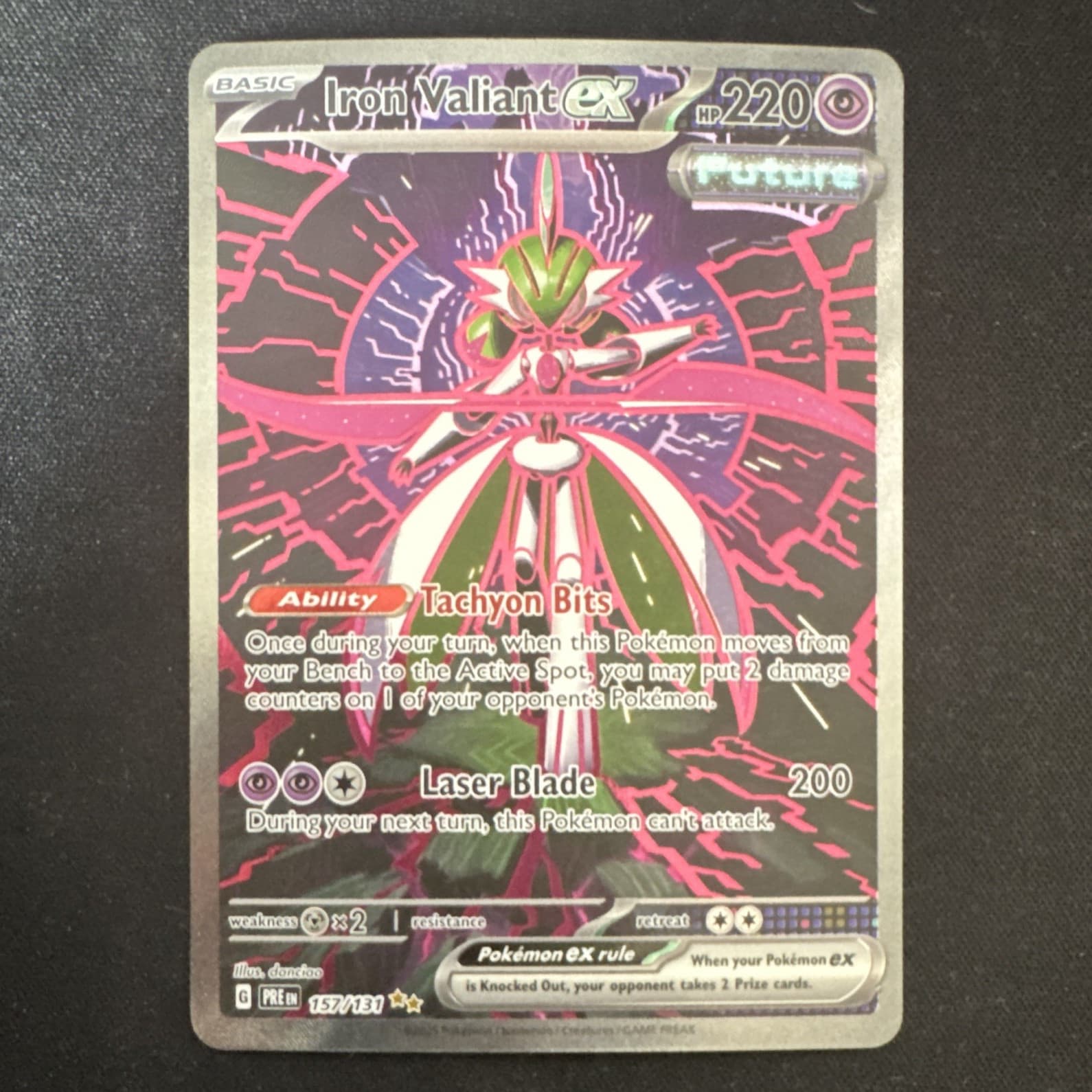 The Pokémon Company Iron Valiant ex 157/131 Prismatic Evolutions SIR Holo ENG