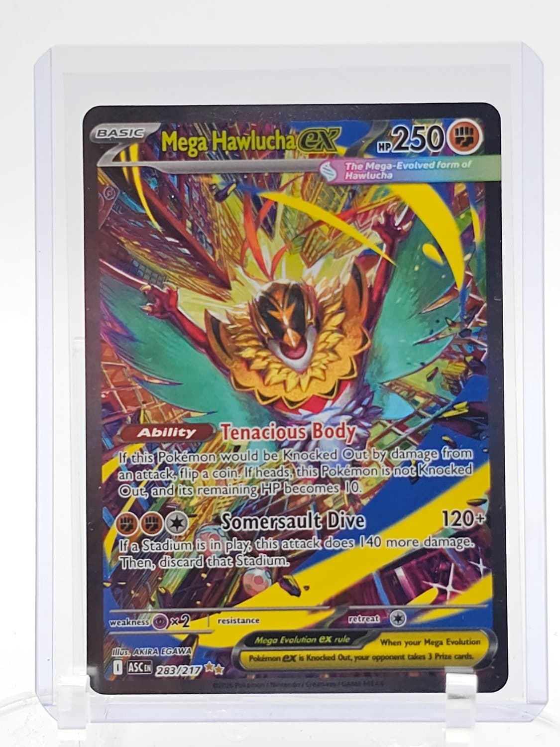 MEGA HAWLUCHA EX 2026 POKEMON ASCENDED HEROES 283/217 SIR HOLO Q8016