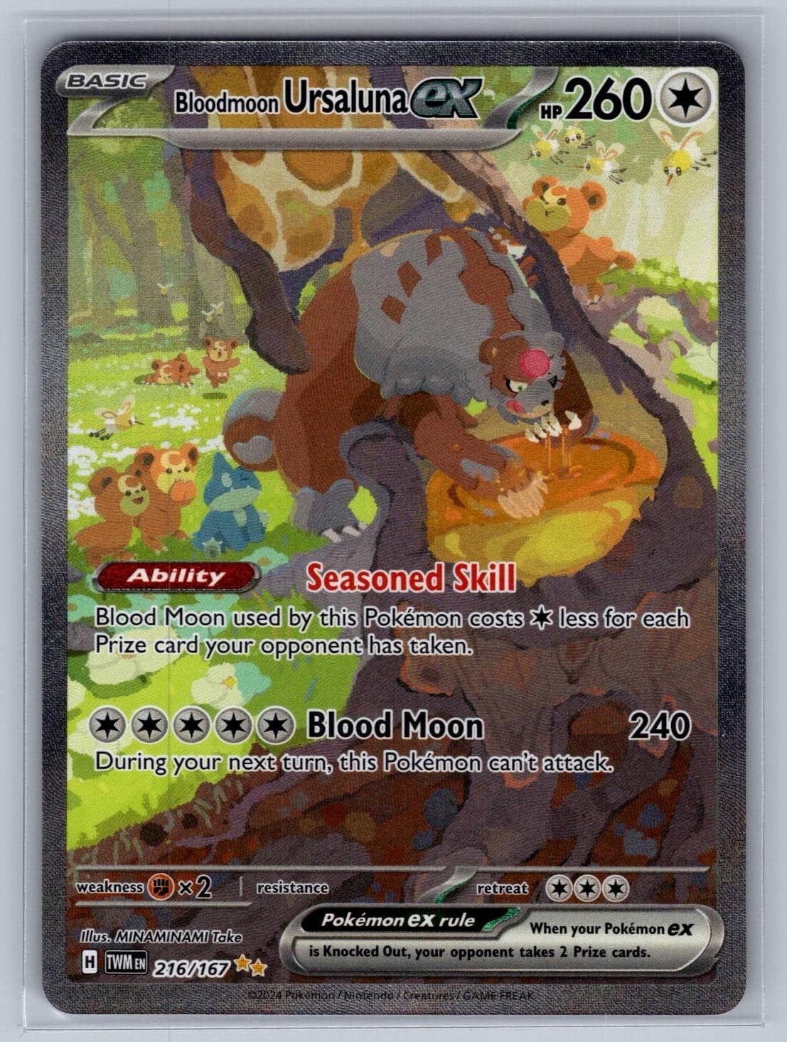 Bloodmoon Ursaluna ex 216/167 Special Illustration Rare Twilight Masquerade NM
