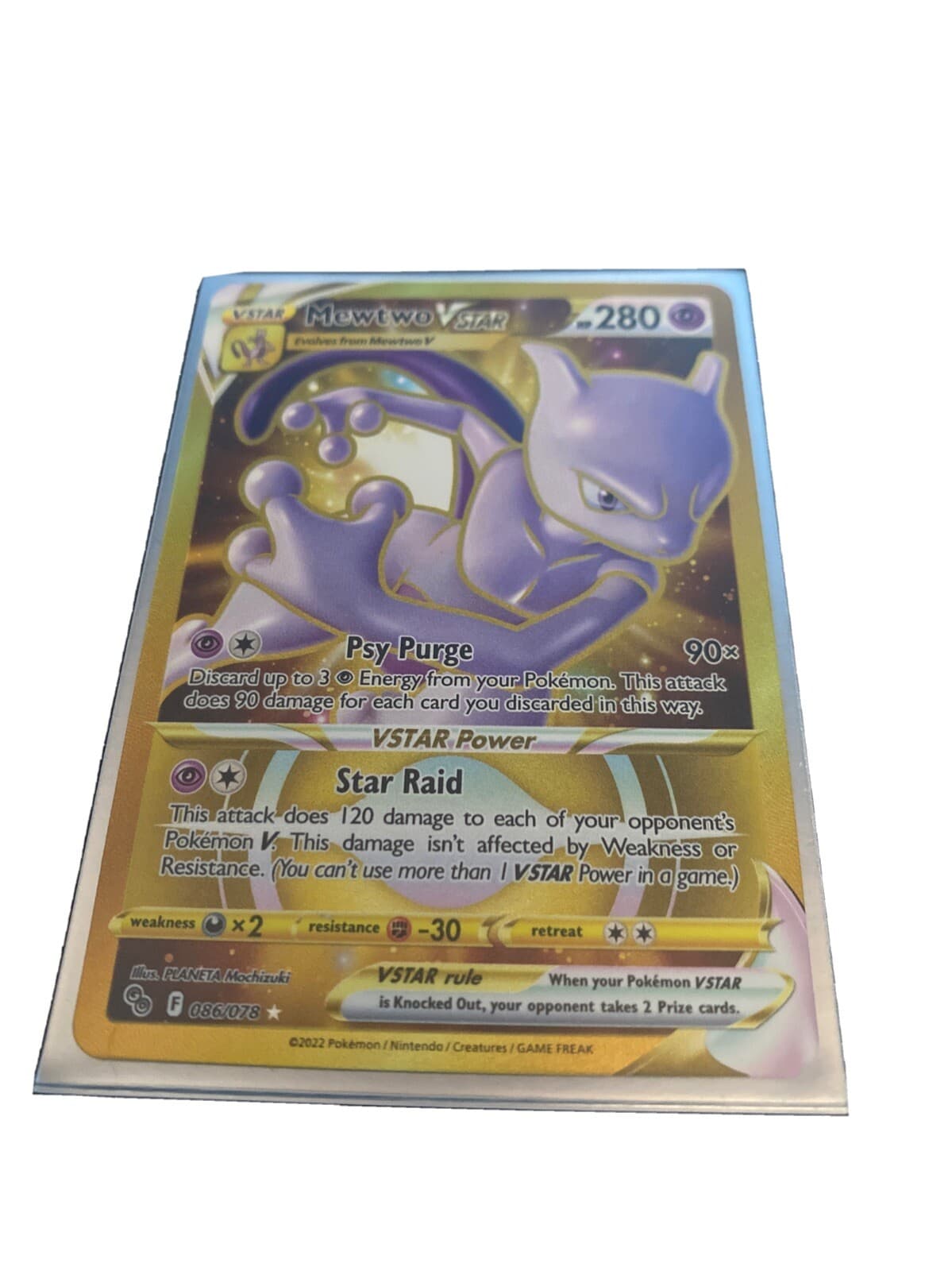 pokemon- Mewtwo Vstar (Secret) 86/78 Pokémon Go