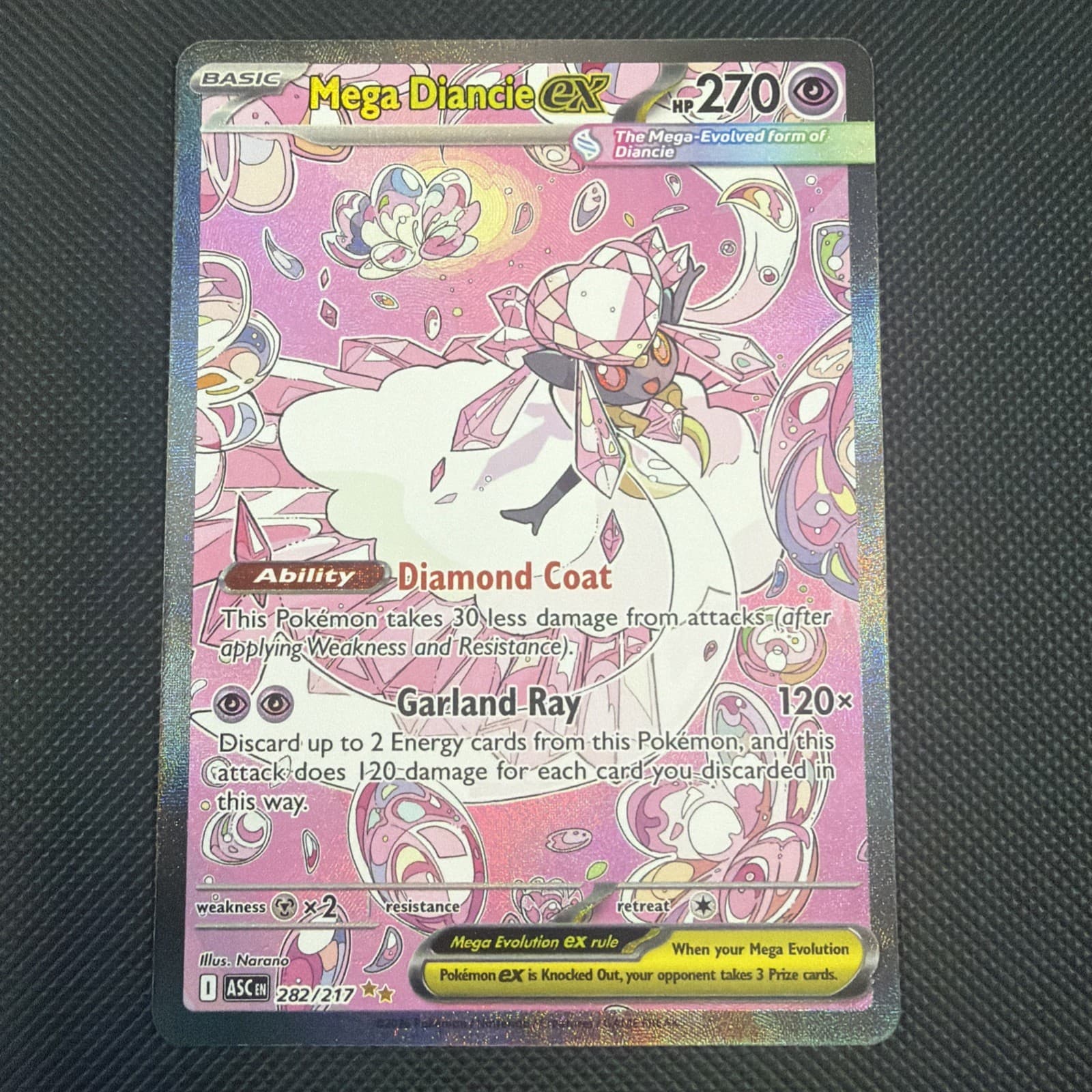 Mega Diancie ex 282/217 Me: Ascended Heroes Holo