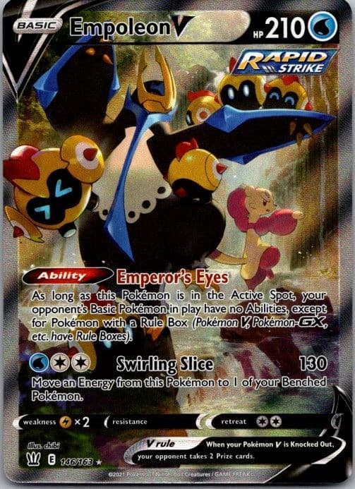 Empoleon V 146/163 Ultra Rare Battle Styles Pokemon Holo Near Mint