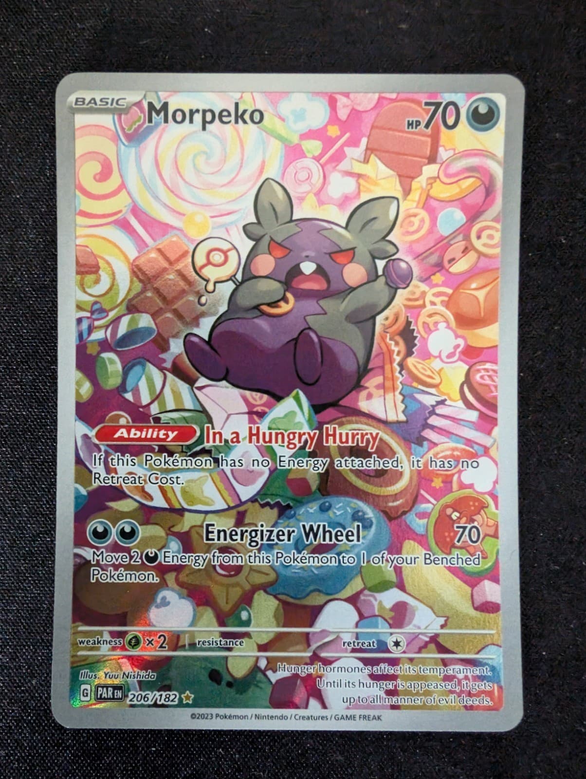 Pokémon TCG Morpeko 206/182 Paradox Rift Holo Illus Rare ENG 
