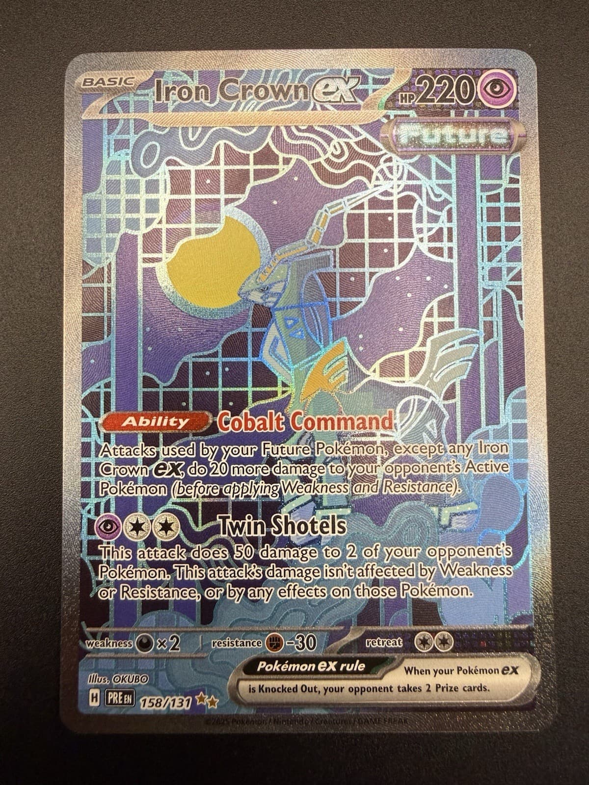 The Pokémon Company Iron Crown ex 158/131 Temporal Forces UR Holo Full Art ENG