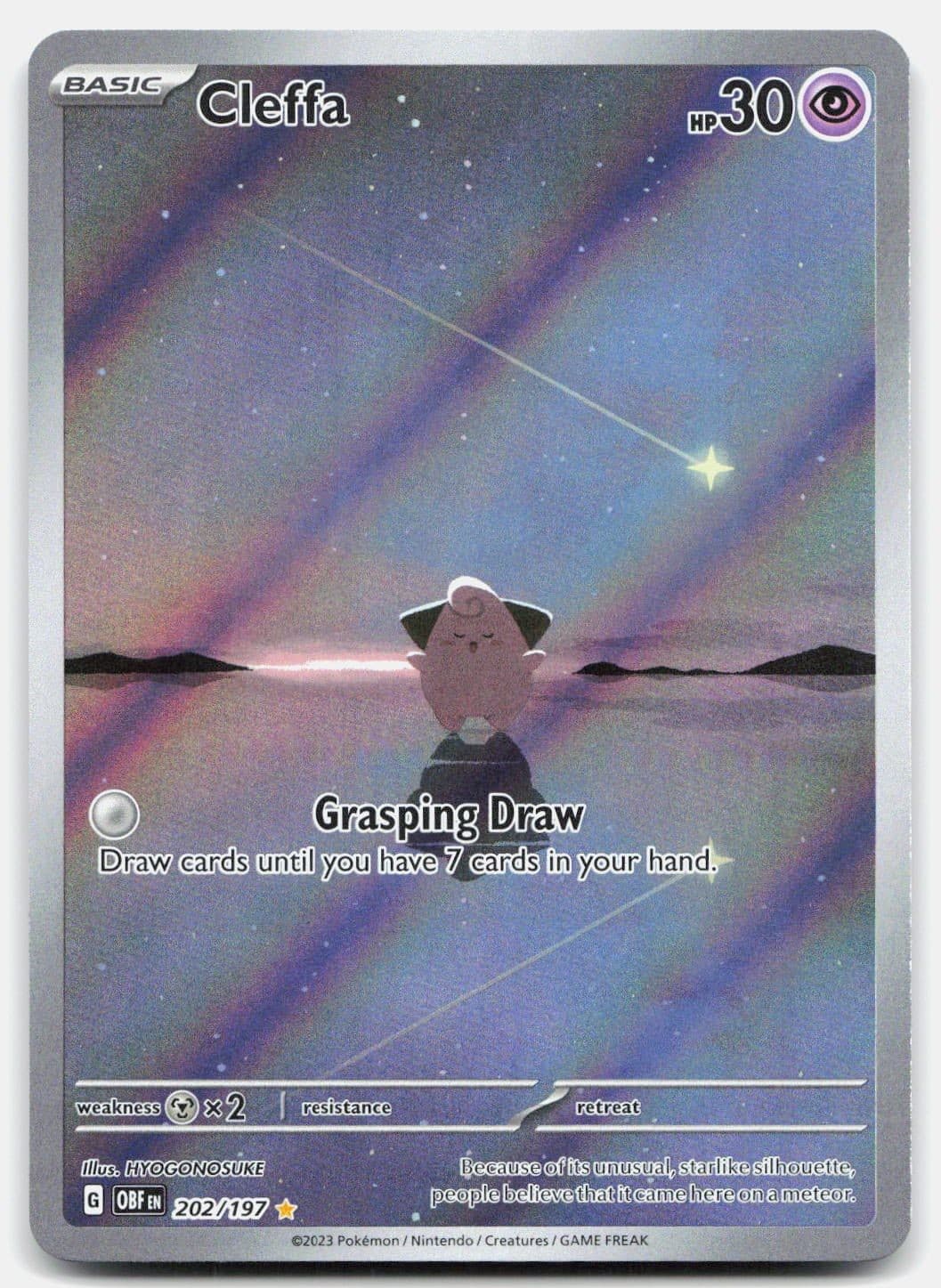Cleffa Holofoil [OBF - 202/197]NM