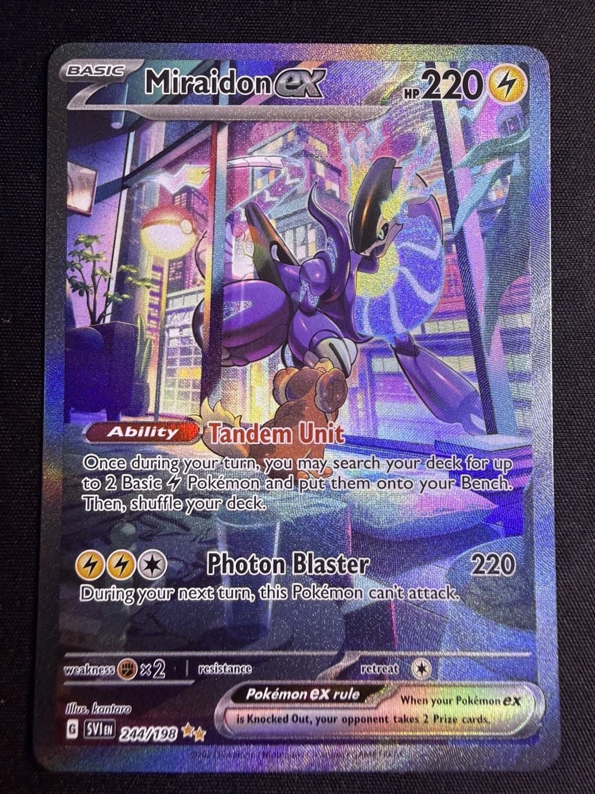 Pokemon TCG: Scarlet & Violet - Miraidon ex 244/198 (SIR) - LP+