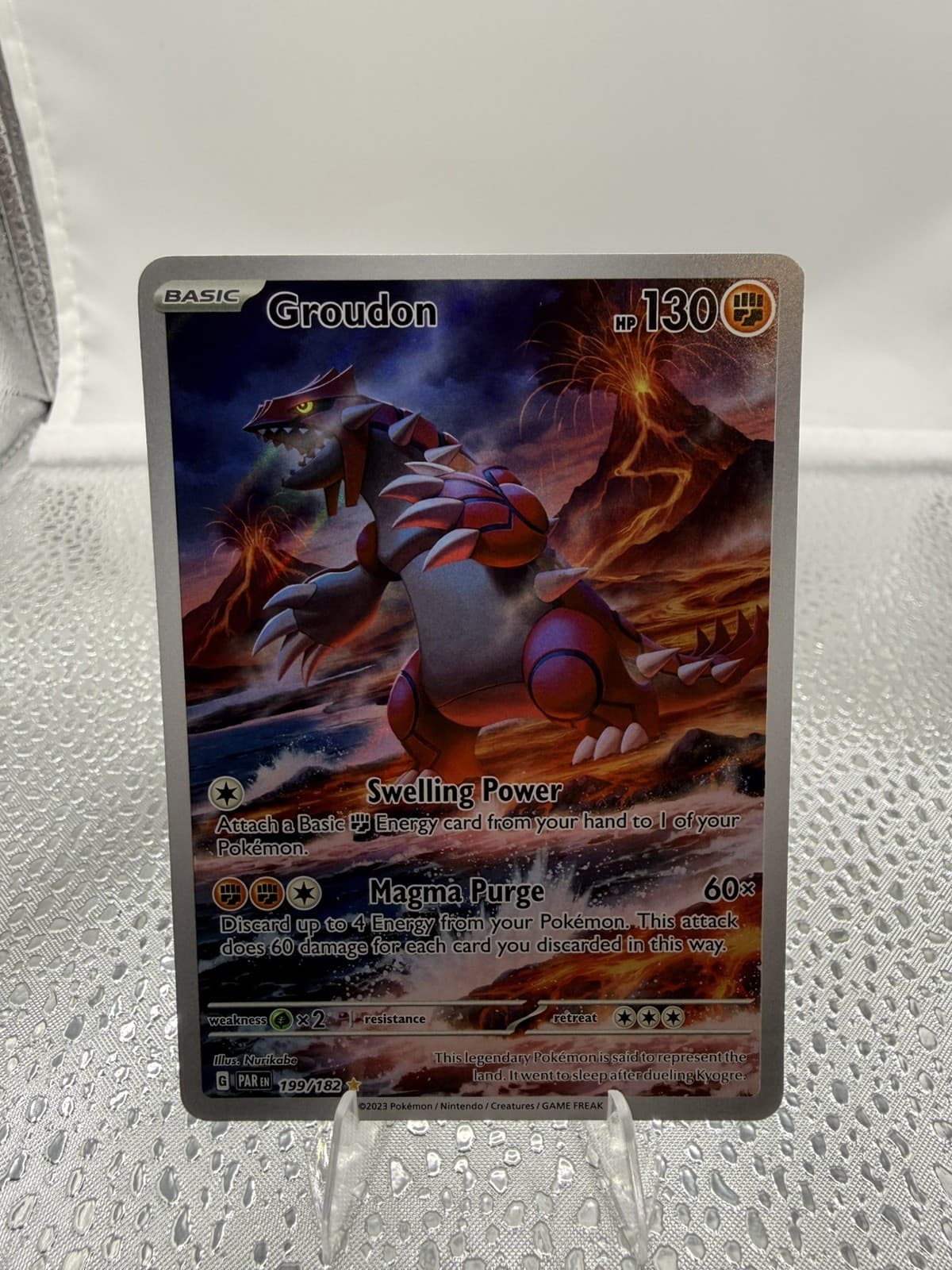 Groudon 199/182 Paradox Rift Illustration Rare English NM