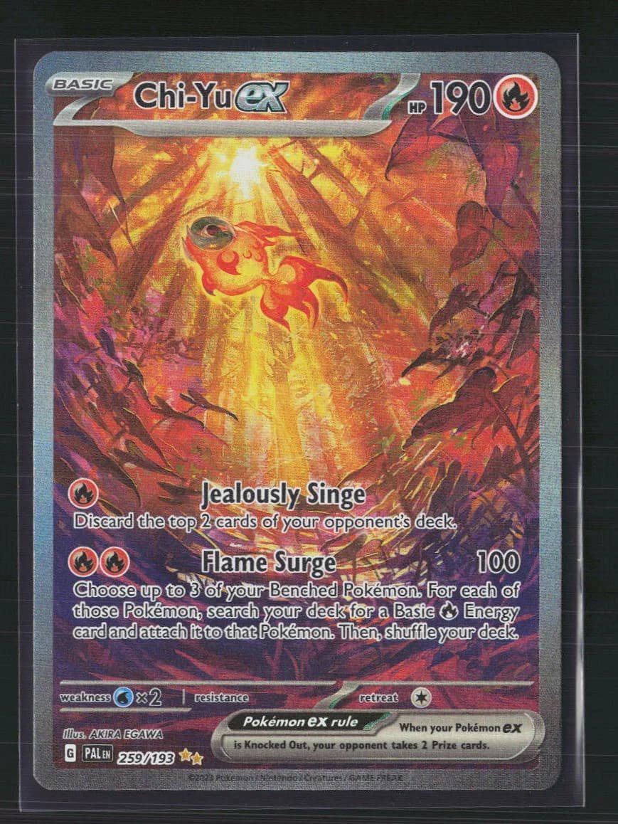 Pokemon 2023 Paldea Evolved Chi-Yu EX SAR #259/193