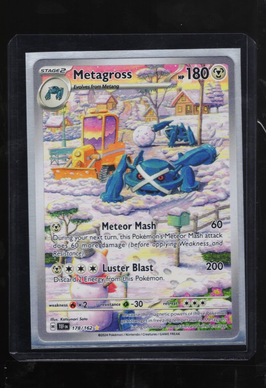 Metagross Holo Illustration Rare SV05: Temporal Forces 178/162 NM