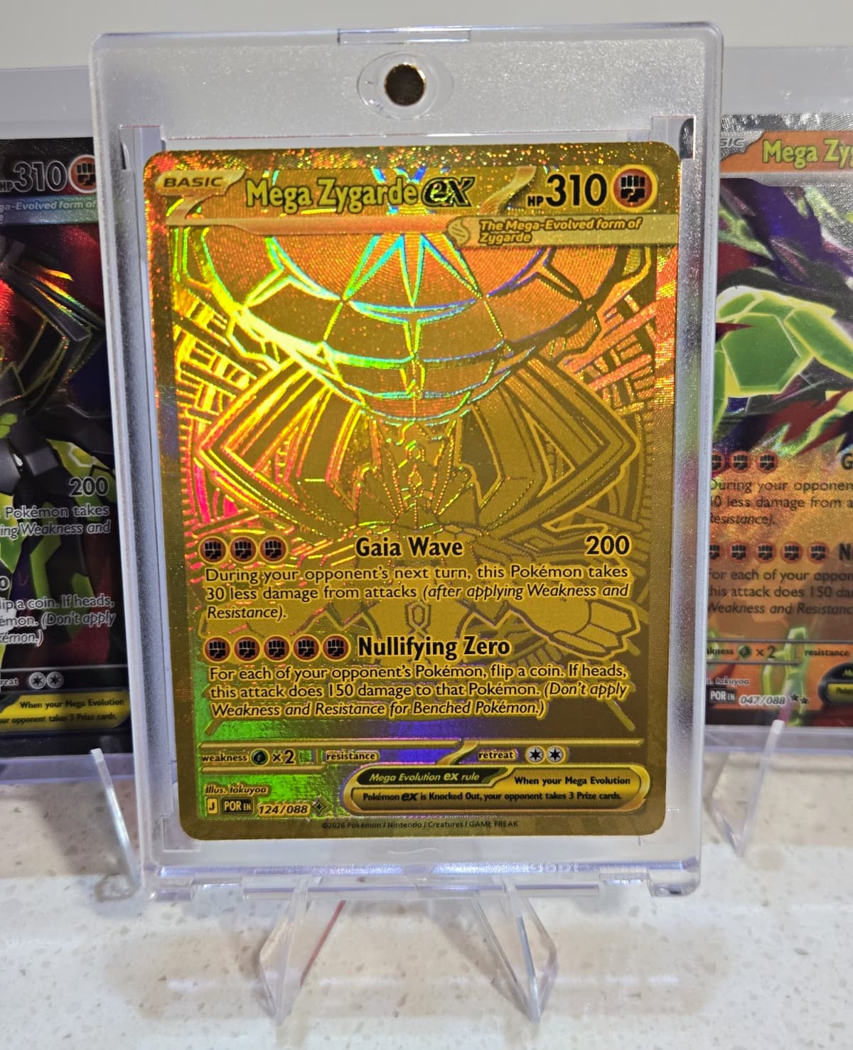 Pokémon TCG Mega Zygarde EX 124/088 PROMO EN Holo Full Art Ultra Rare 2016
