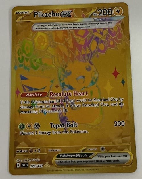 Prismatic Evolutions Pikachu Ex Hyper Rare 179/131 (NM)