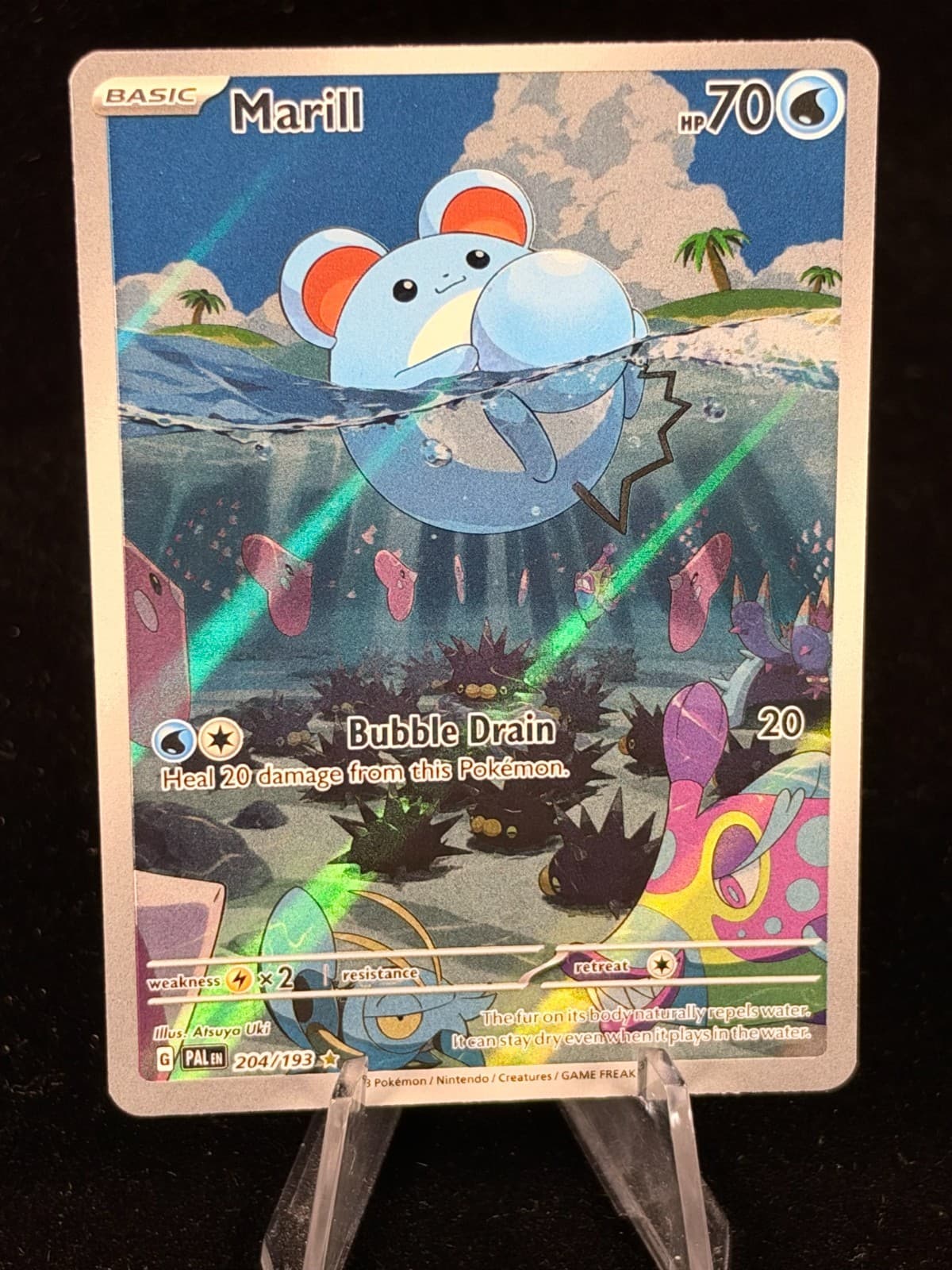 Marill 204/193 [Alt Art] English Sv02: Paldea Evolved Holo - Adorable alt!