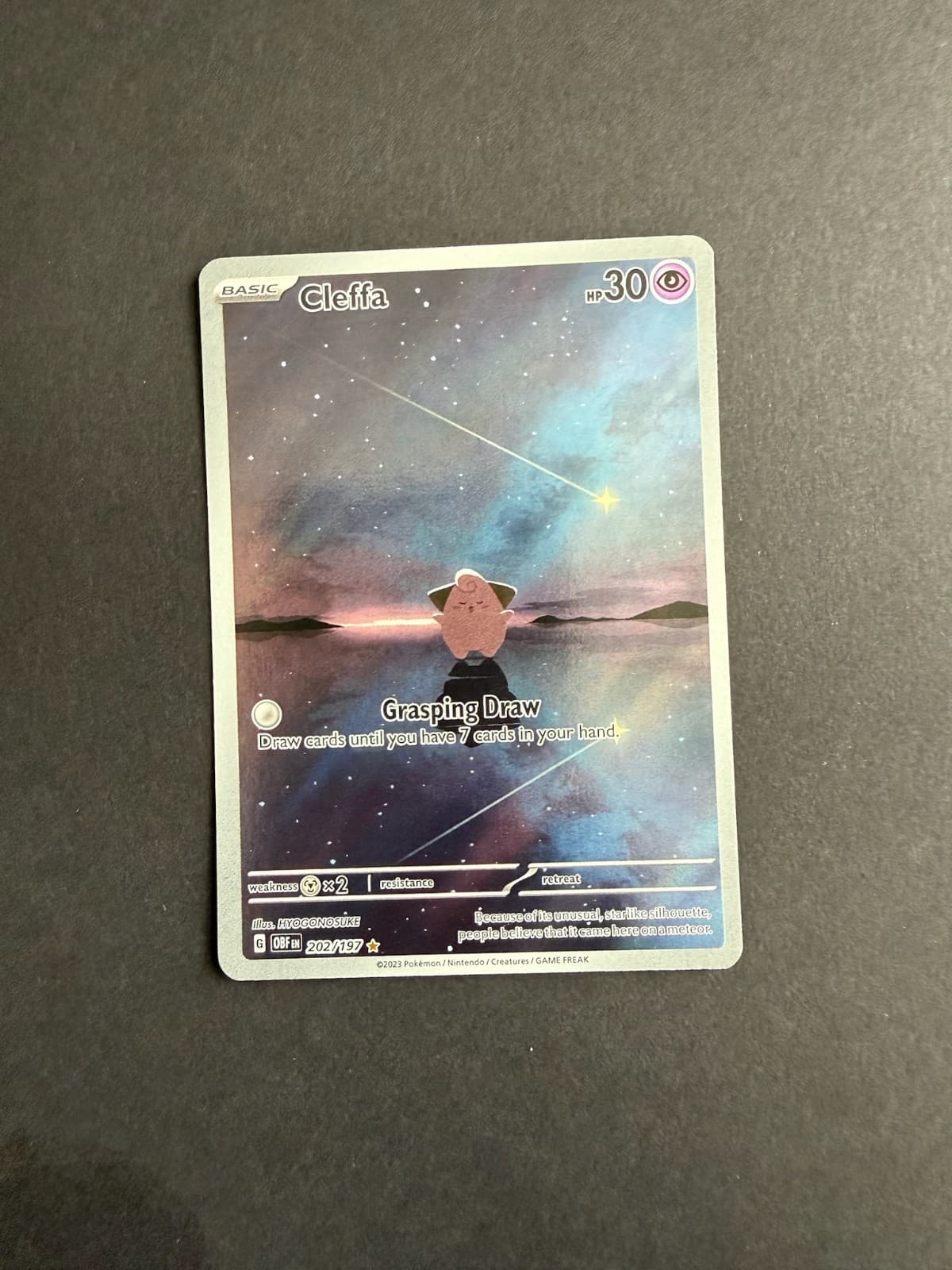 Cleffa 202/197 SV03: Obsidian Flames Holo