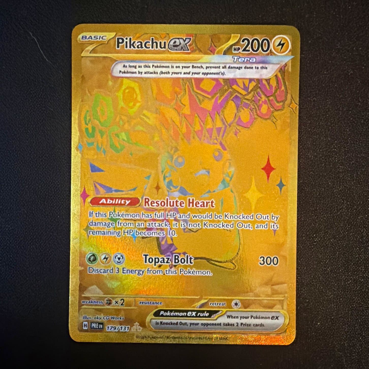 Pikachu ex 179/131 Prismatic Evolutions Full Art Holo Ultra Rare EN
