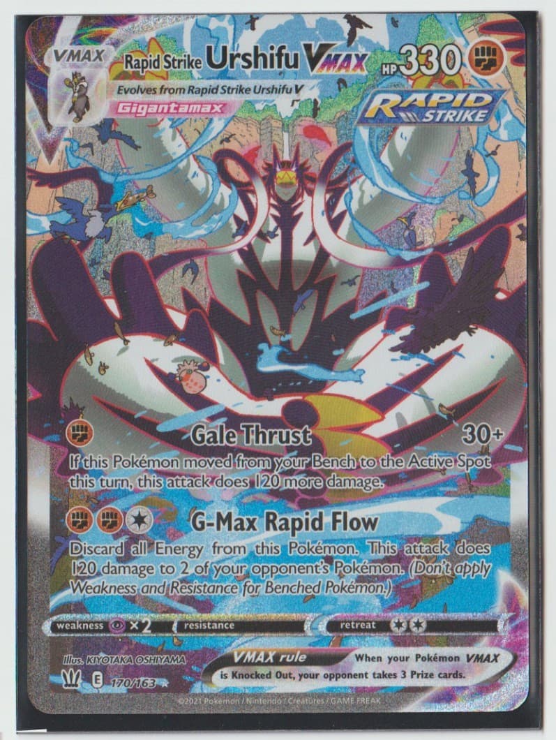 Rapid Strike Urshifu VMAX 170/163 Alt Art Secret Rare Battle Styles NM