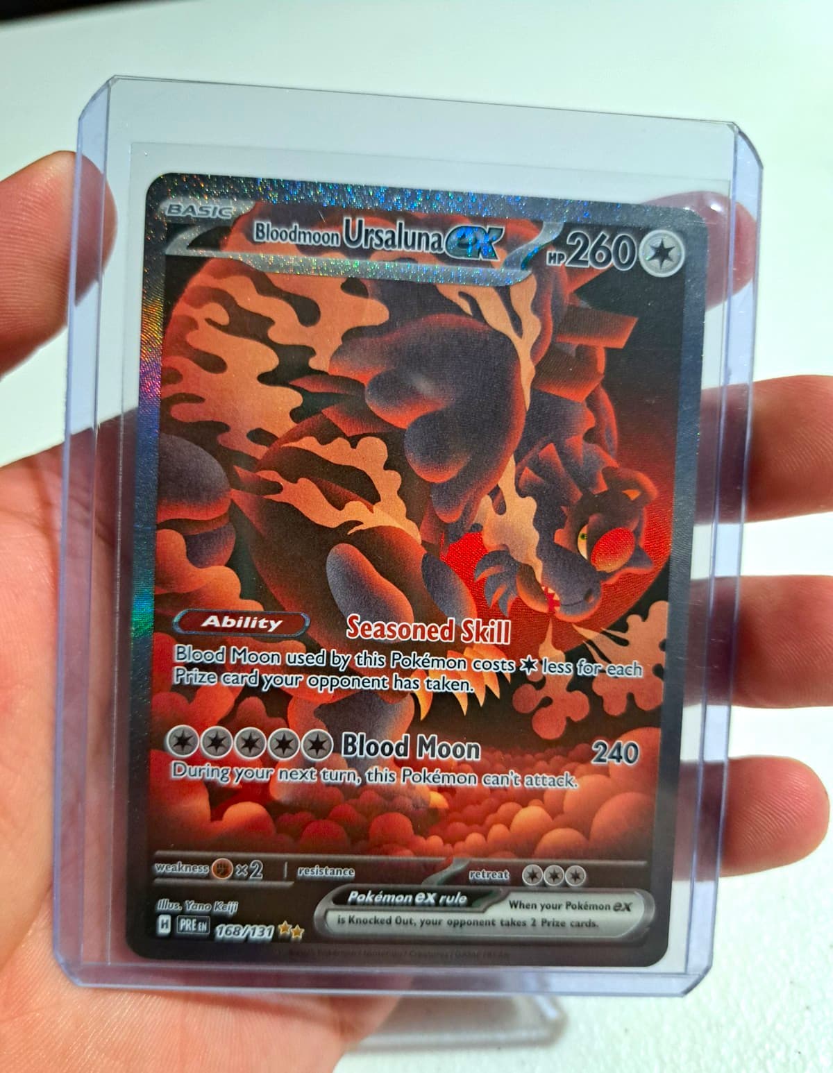 Pokémon TCG Bloodmoon Ursaluna ex 168/131 SV06 SIR