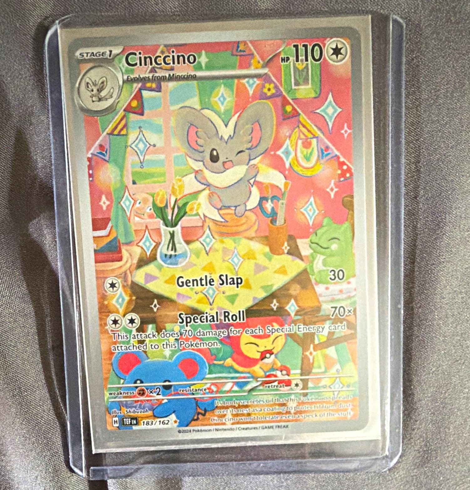 The Pokémon Company Cinccino 183/162 SV05 Temporal Forces IR Holo EN 2024 110HP