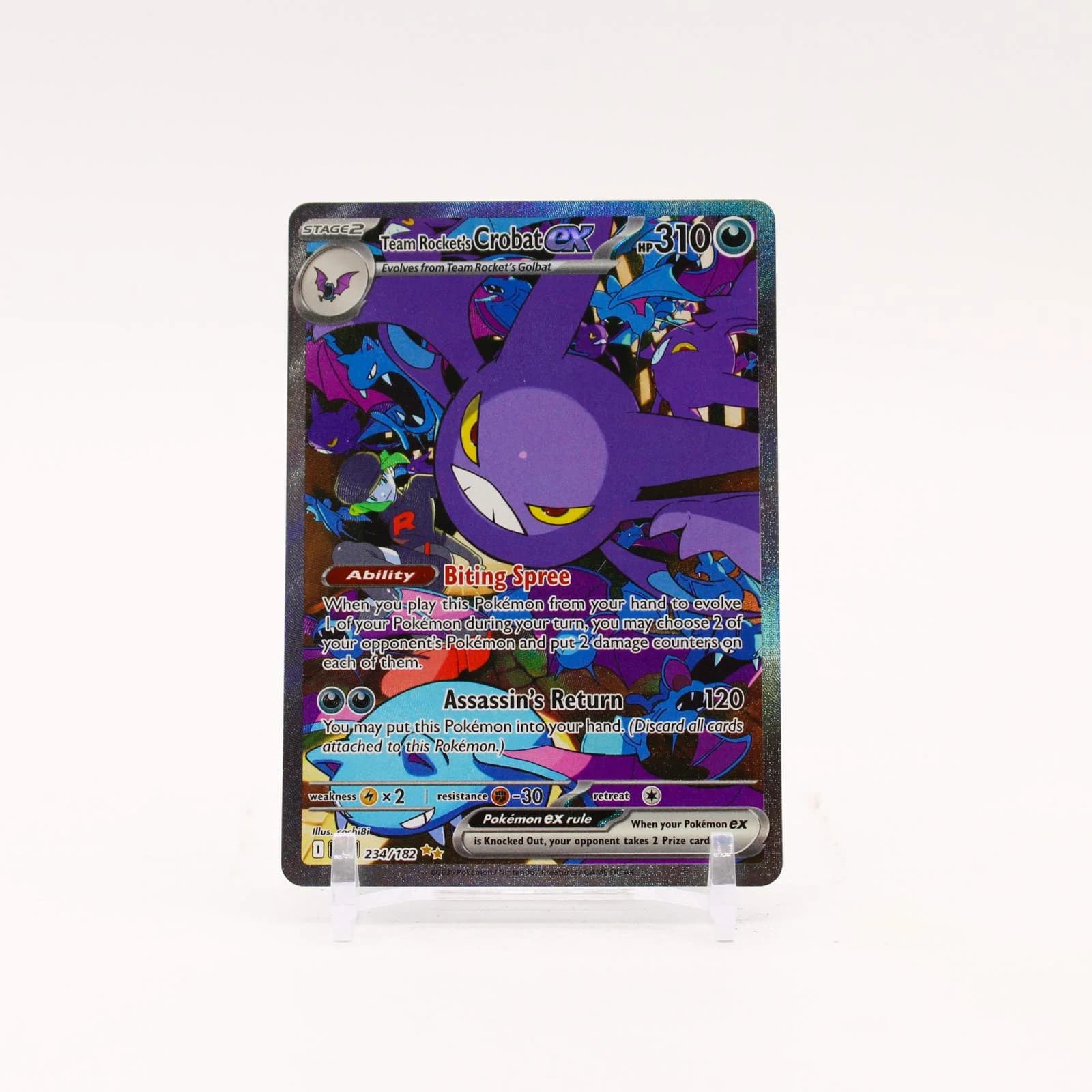 Team Rocket's Crobat ex - 234/182 Destined Rivals Special Illustration - NM/MINT