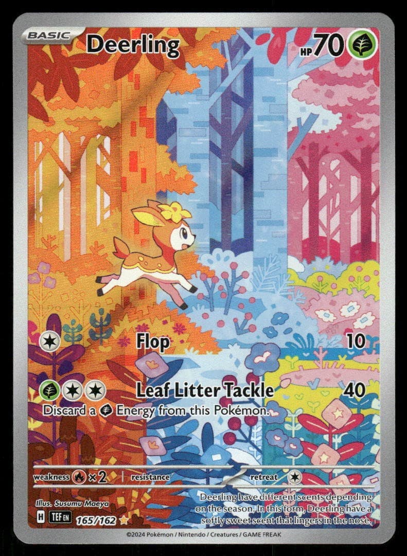 Deerling 165/162 Illustration Rare Temporal Forces Pokemon Holo Near Mint