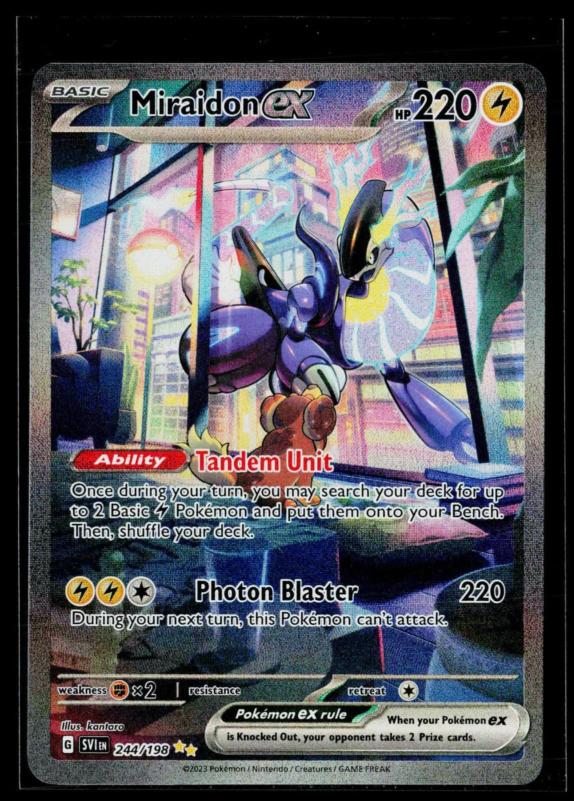 Miraidon ex Holofoil EN [SVI - 244/198] NM