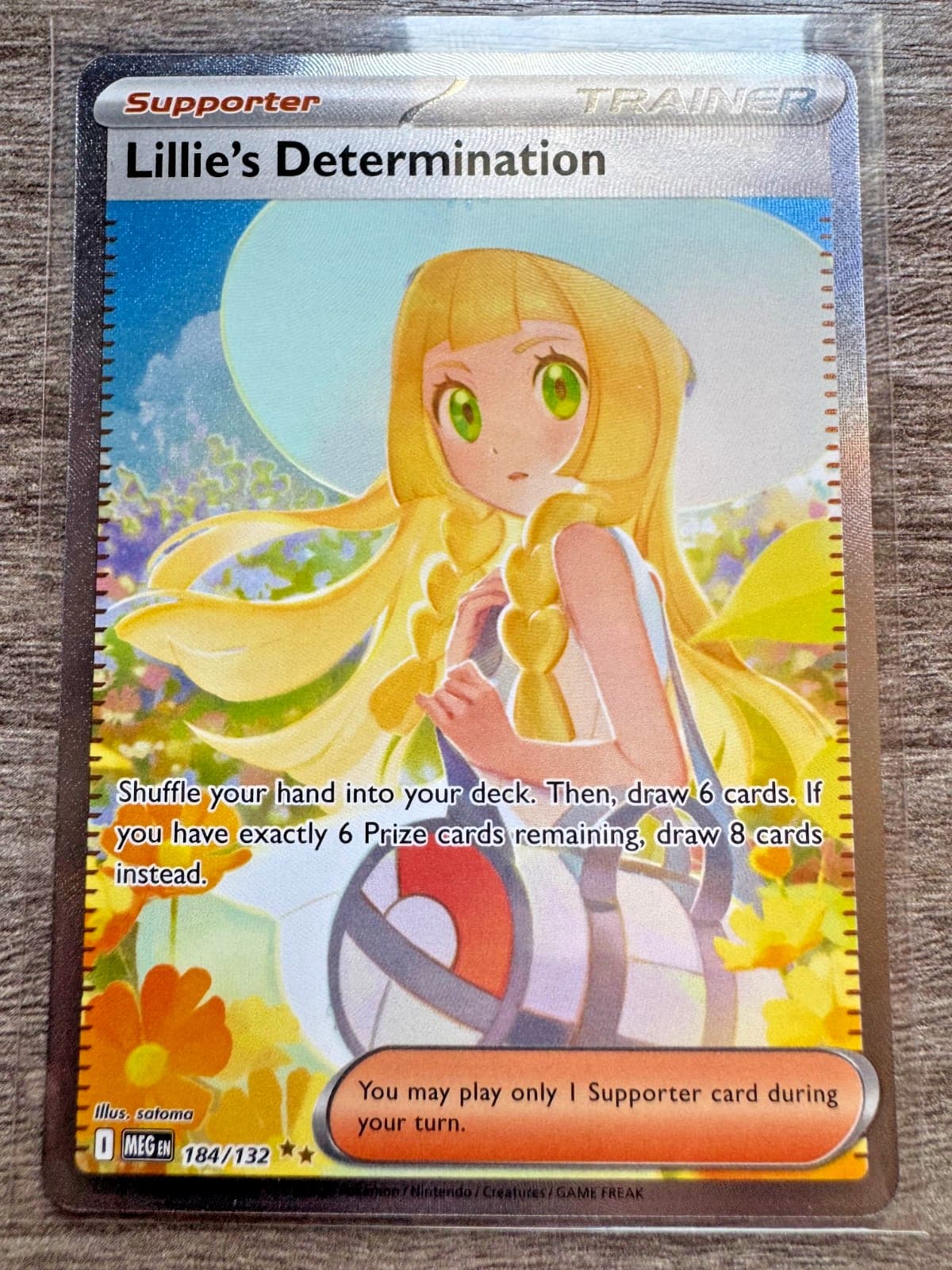 Lillie's Determination 184/132 Me01: Mega Evolution Holo - NM