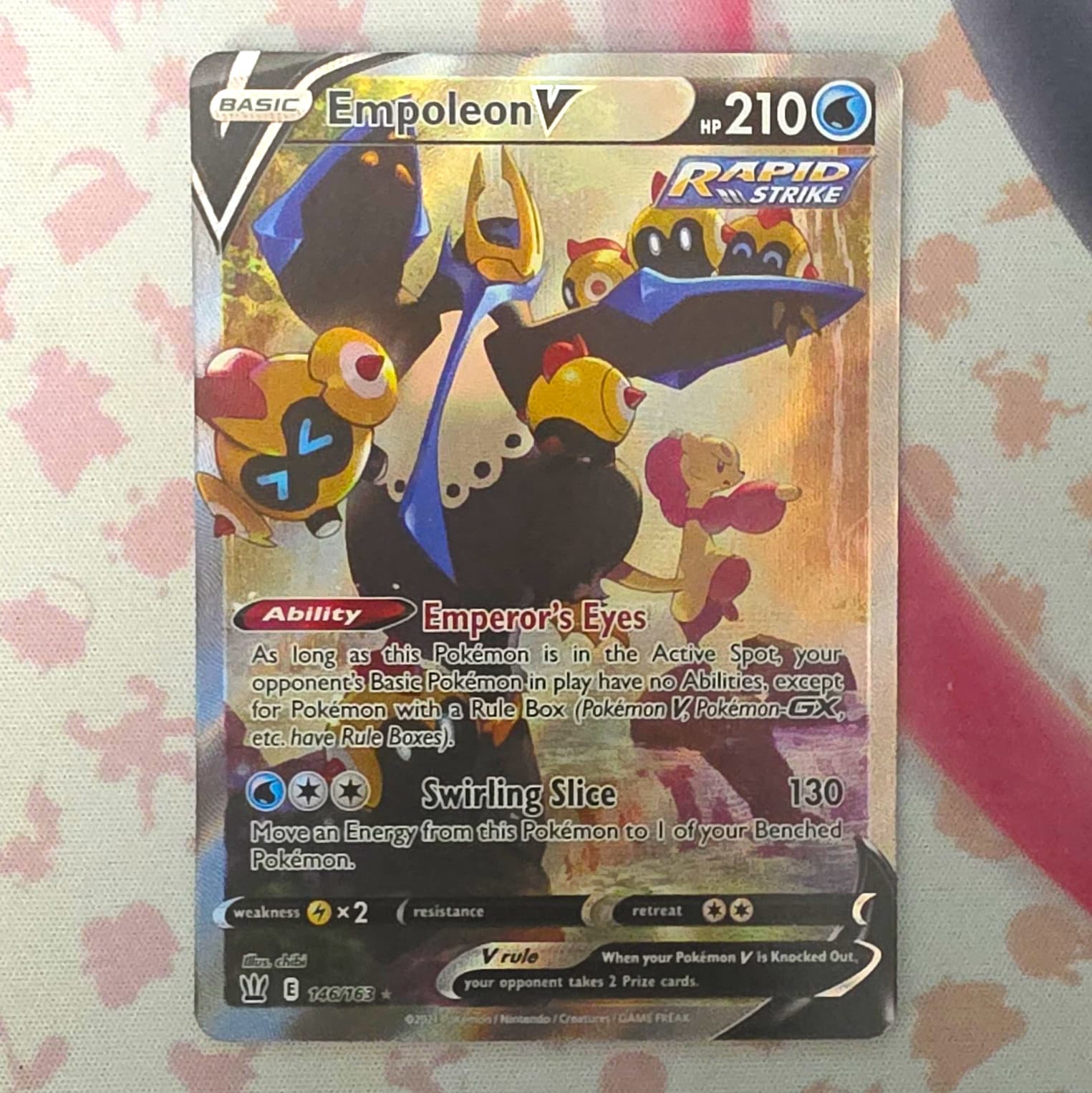 Empoleon V 146/163 Battle Styles Full Art Ultra Rare Holo