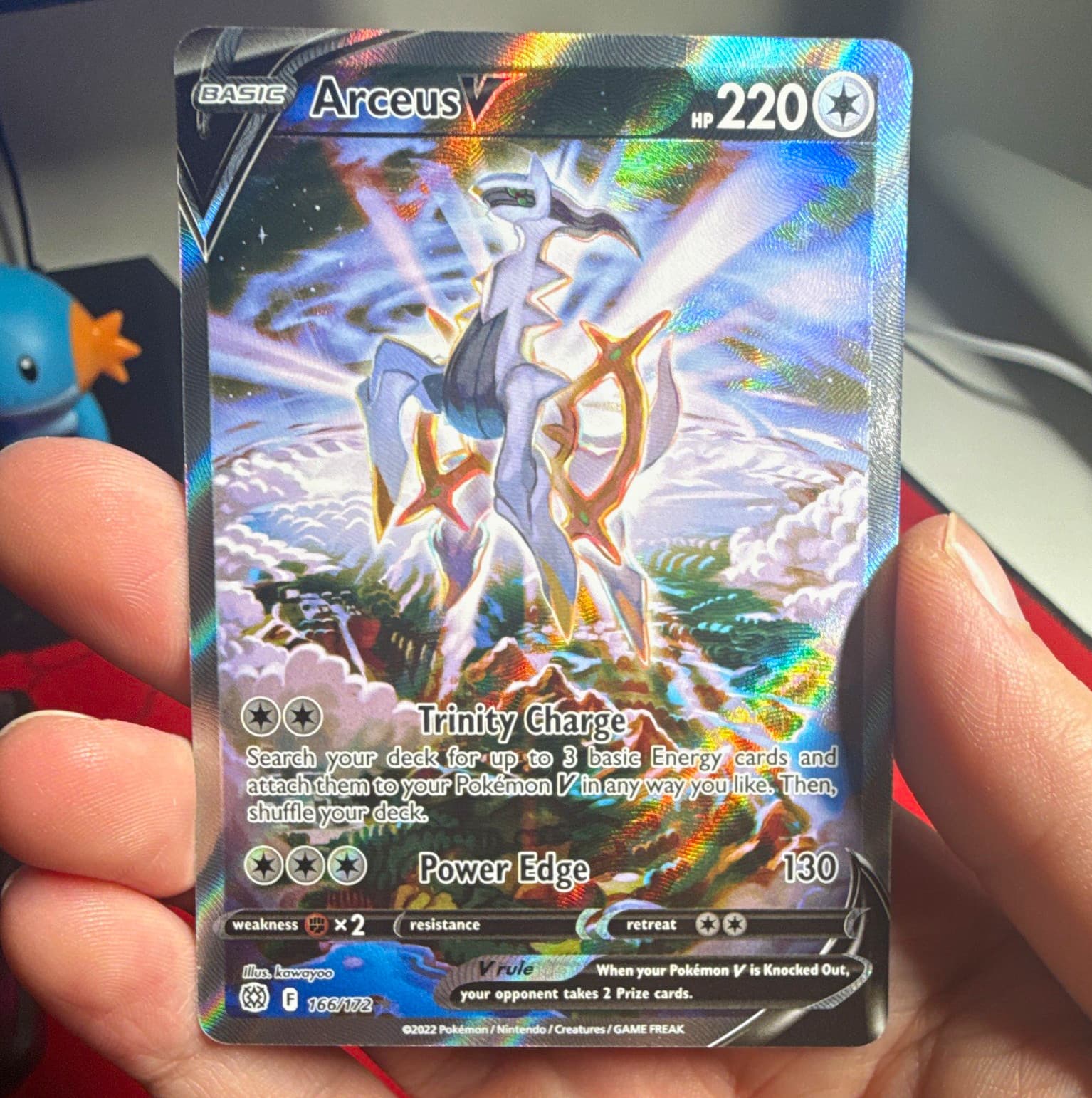 The Pokémon Company Arceus V Ultra Rare Full Art Holo 166/172 EN 2022