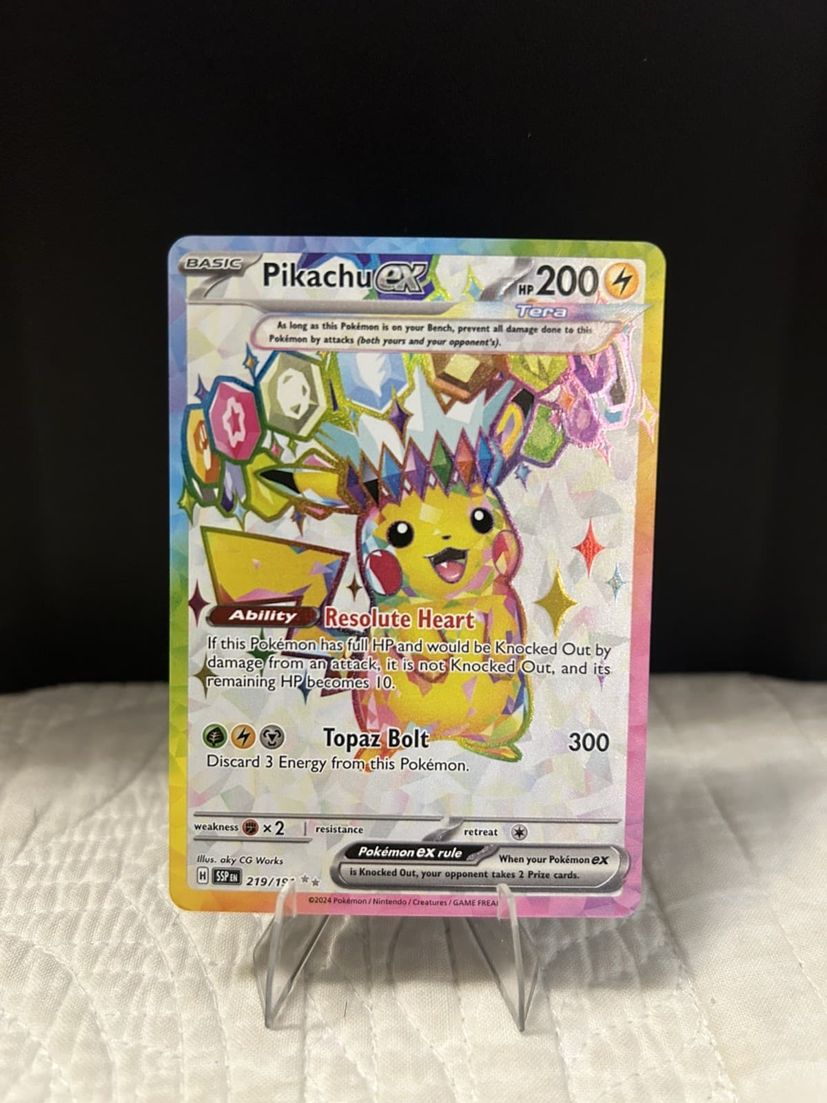 Pokémon Pikachu ex 219/191 Surging Sparks Possible 10 Ships same/Next Day 🔥