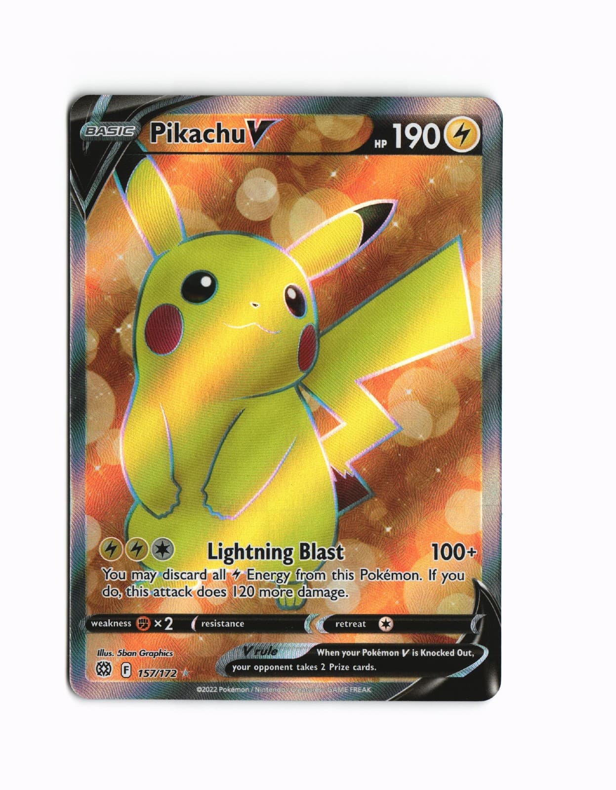 SWSH09: Brilliant Stars #157/172 Pikachu V (Full Art)