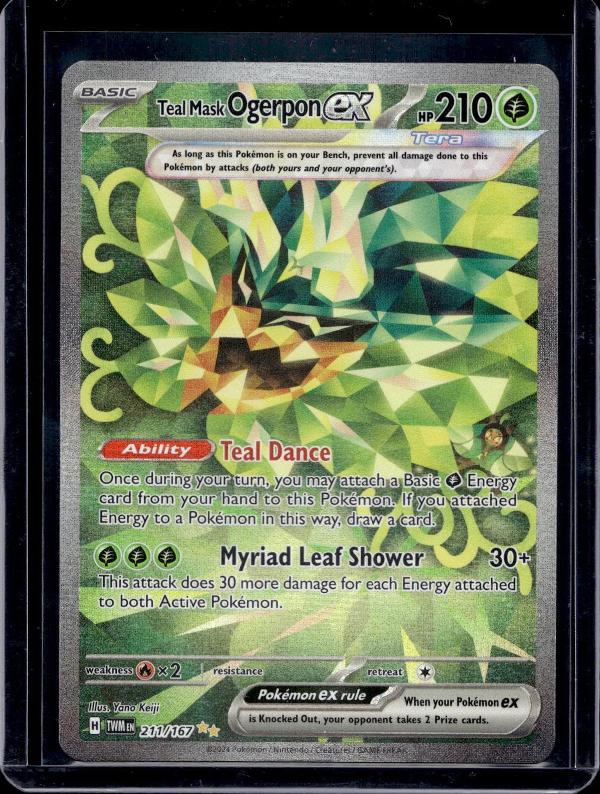 Pokemon SV06: Twilight Masquerade Teal Mask Ogerpon ex 211/167   4