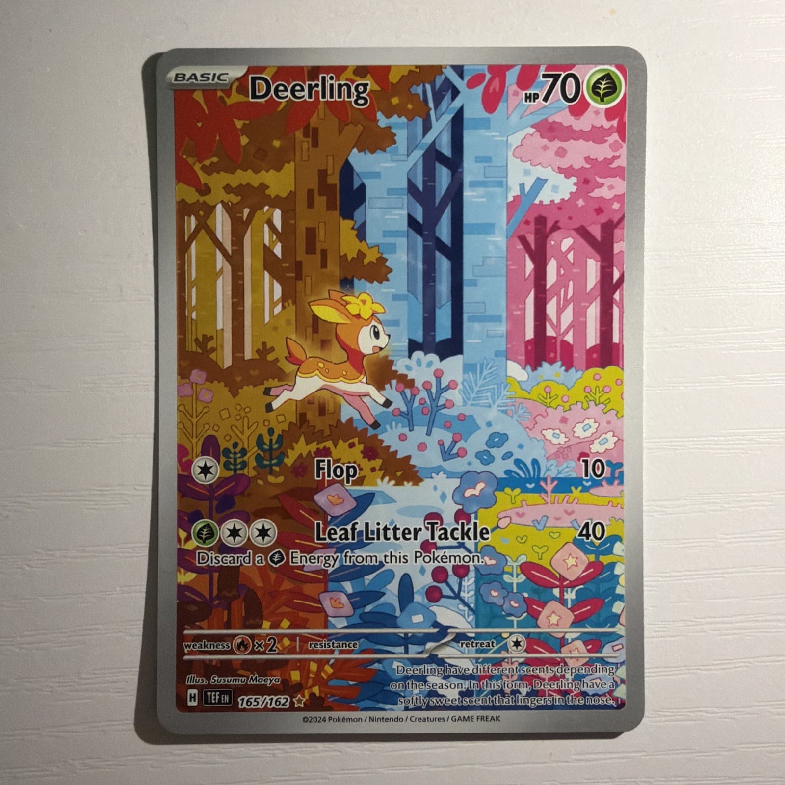 2024 Pokémon Temporal Forces Deerling 165/162 Illustration Rare EN