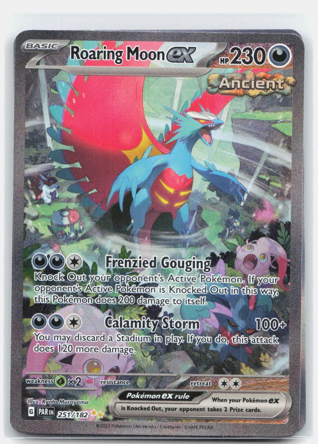 Roaring Moon ex Holo Special Illustration Rare SV04: Paradox Rift 251/182 NM
