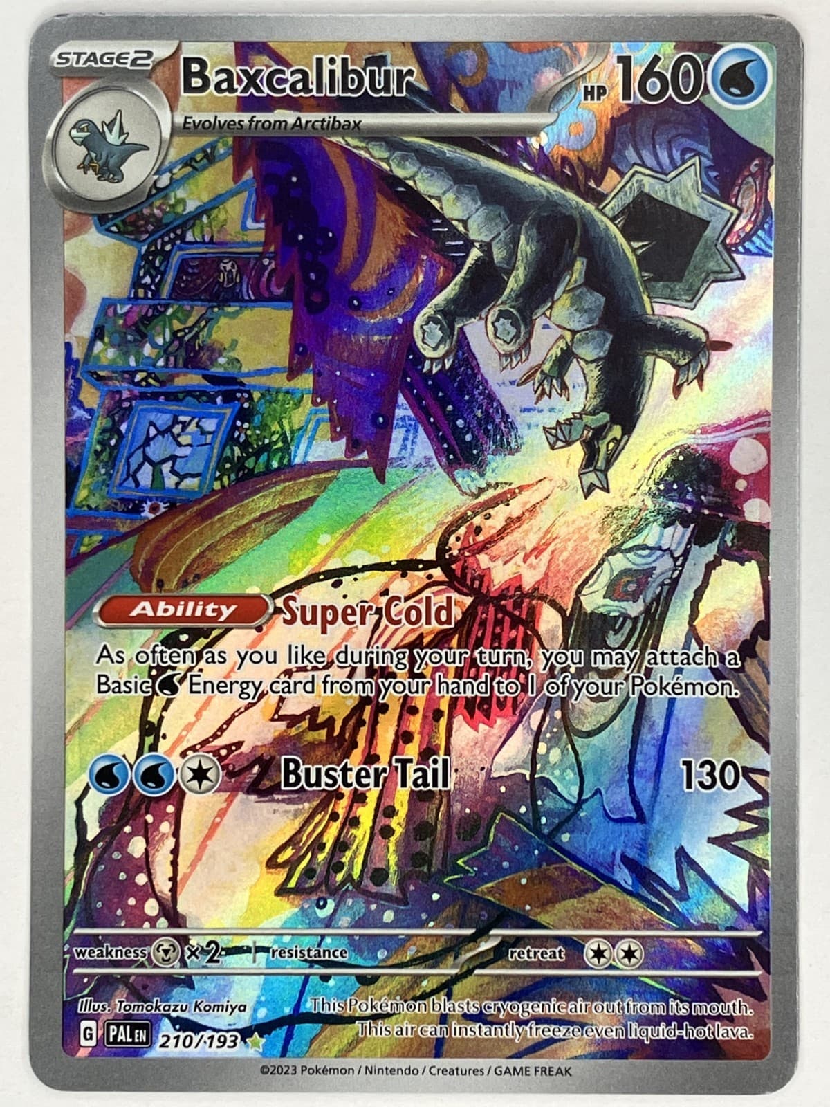 Baxcalibur NM IR 210/193 Sv02: Paldea Evolved Pokemon TCG Holo