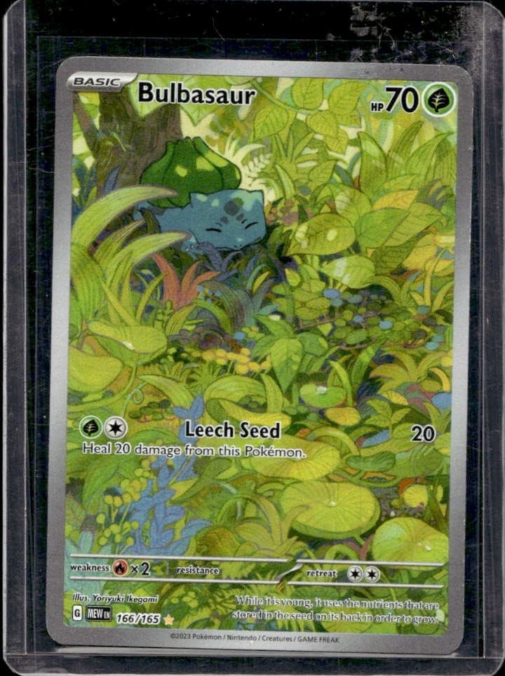2023 Pokemon SV 151 Bulbasaur Illustration Rare #166/165