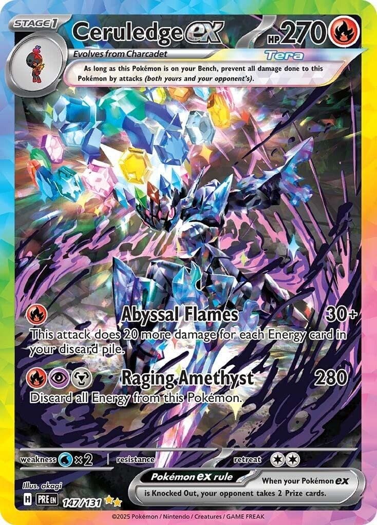 Ceruledge ex - [PRE - 147/131] - Holofoil - SIR - Pokemon - EN