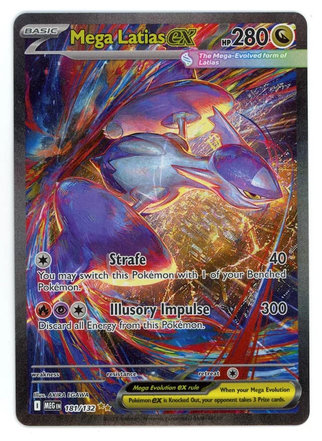 MEGA LATIAS EX 2025 Pokemon Mega Evolution Special Illustration Rare #181/132