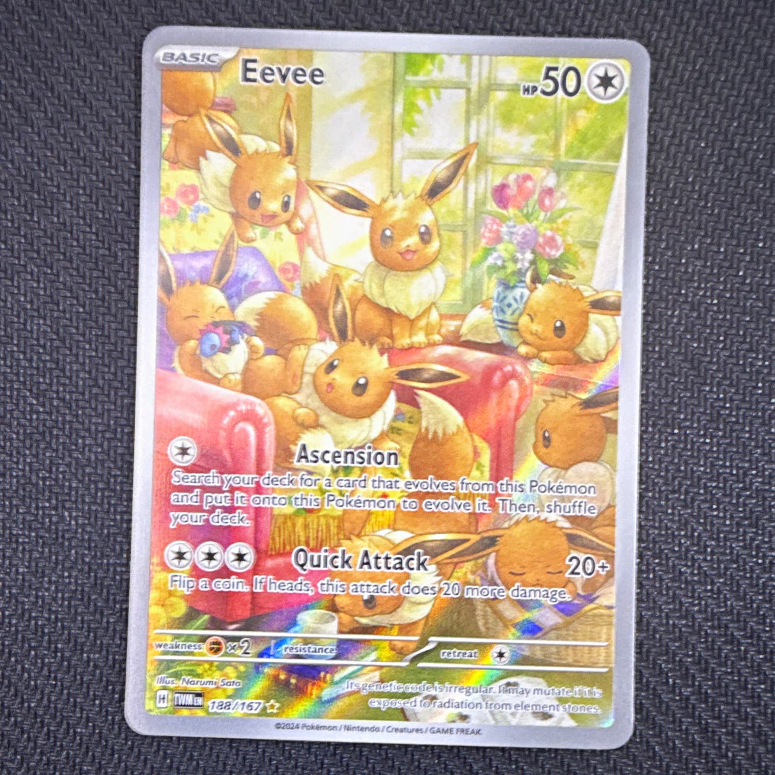 Eevee • Pokemon • Twilight Masquerade • Illustration Rare • 188/167