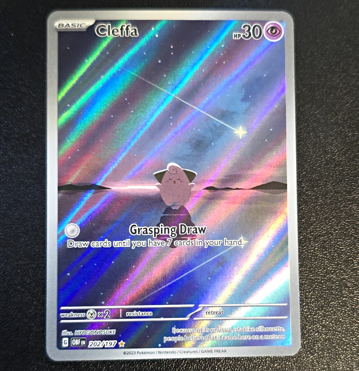 Cleffa 202/197 SV03: Obsidian Flames Holo