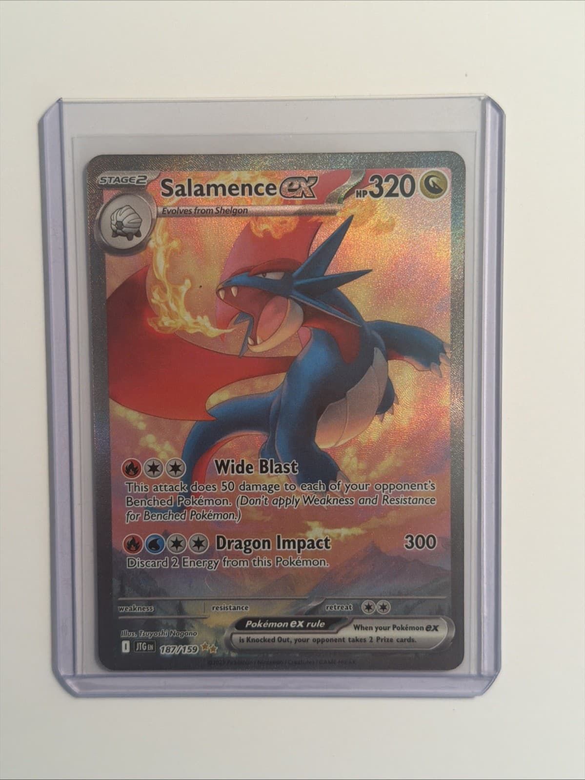Salamence ex 187/159 Sv09: Journey Together SIR Full Art Holo