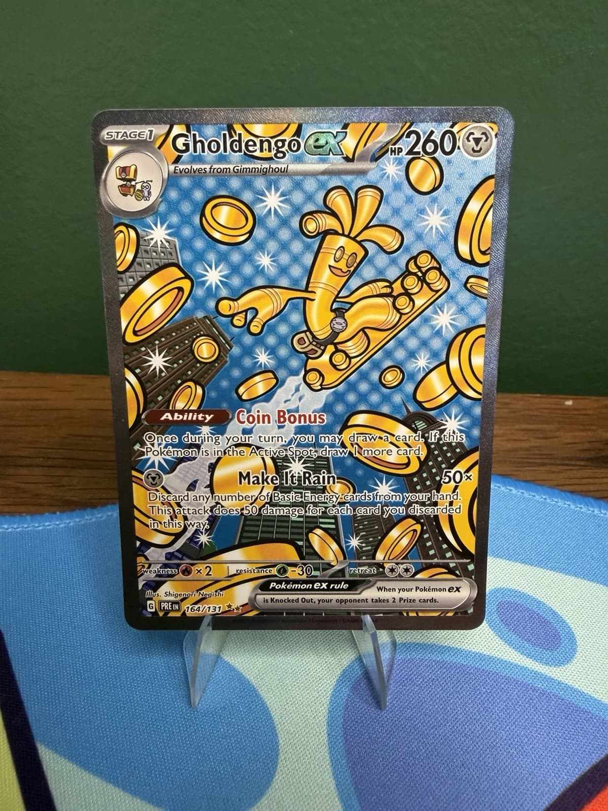 2025 Pokemon Prismatic Gholdengo ex Special Illustration Rare #164/131