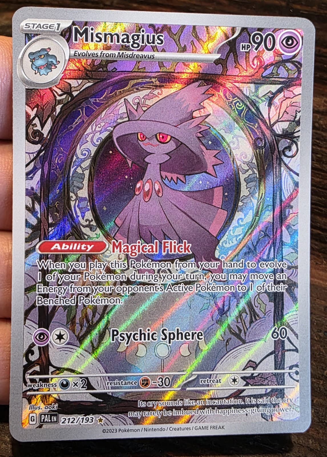 Mismagius 212/193 Sv02: Paldea Evolved Holo