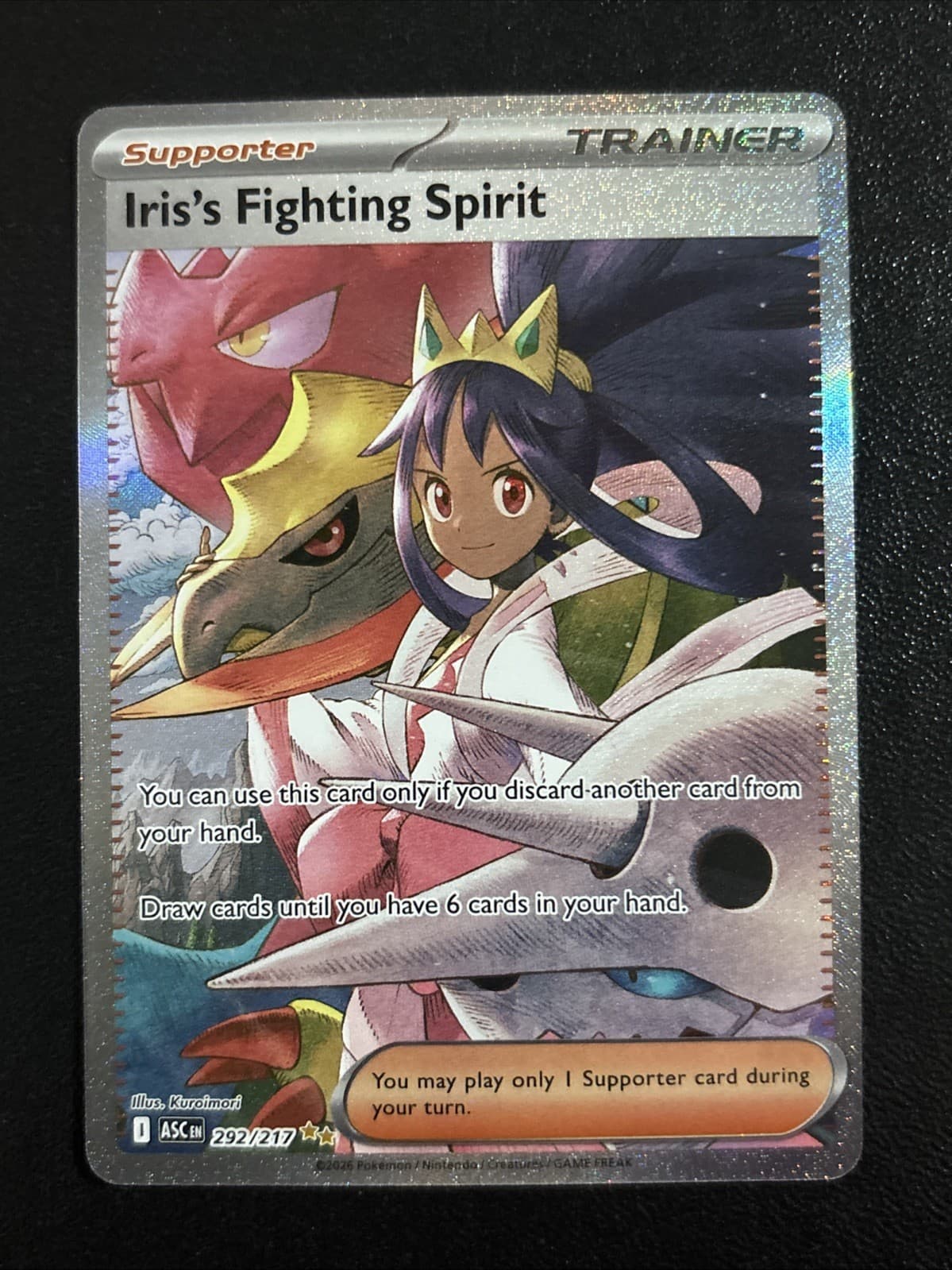 Iris's Fighting Spirit 292/217 Me: Ascended Heroes Holo