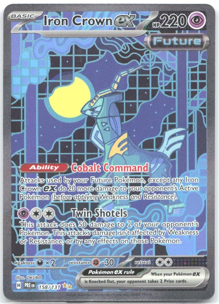 Iron Crown ex Holo Special Illustration Rare SV: Prismatic Evolutions 158/131 NM