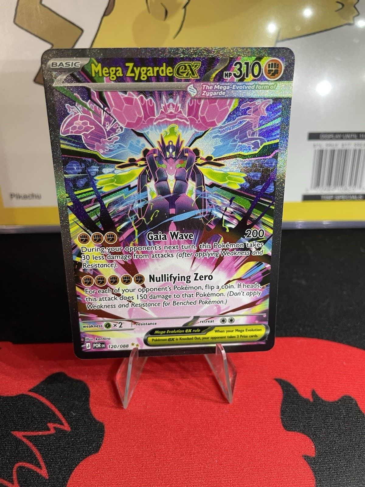 Pokemon TCG Mega Zygarde EX 120/088 Secret Rare Holo POR kantaro