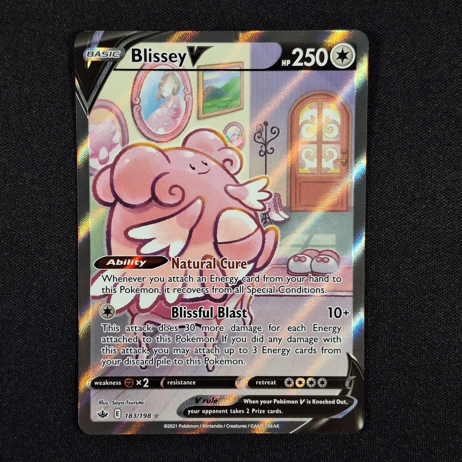 Pokemon TCG Sword & Shield Chilling Reign Blissey V Alternate Art 183/198 LP