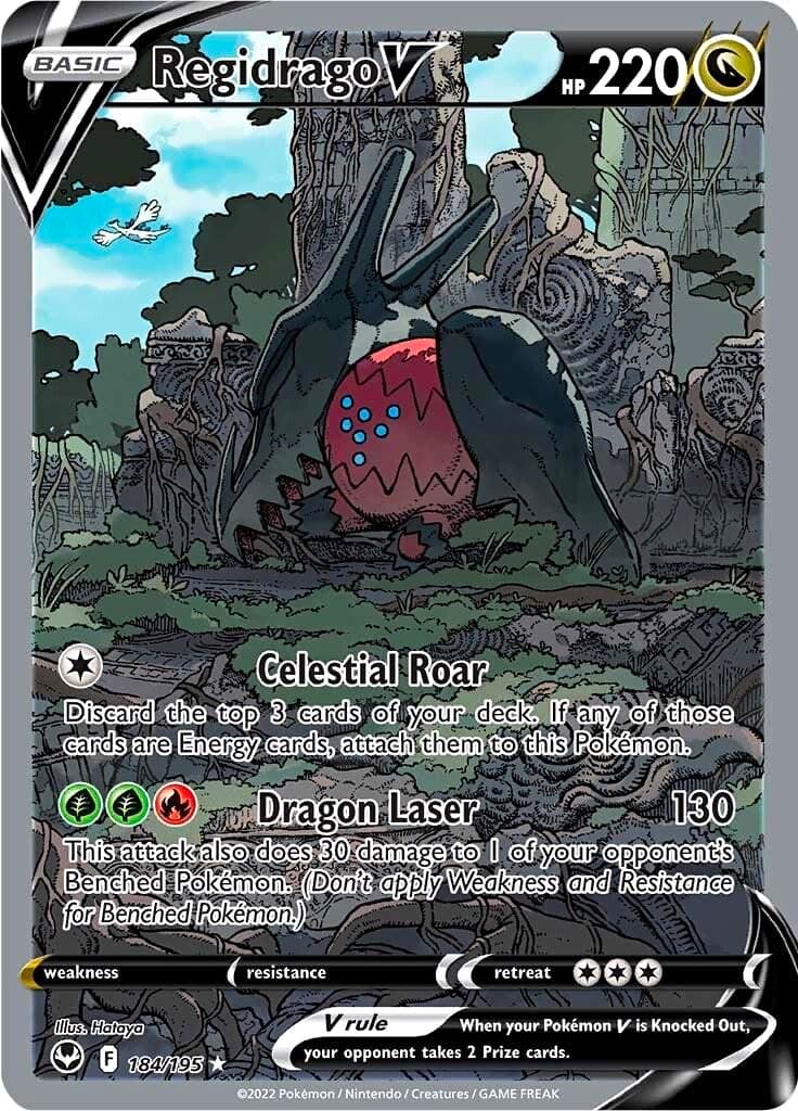 Pokémon TCG Regidrago v Silver Tempest 184/195 Holo Illustration Rare