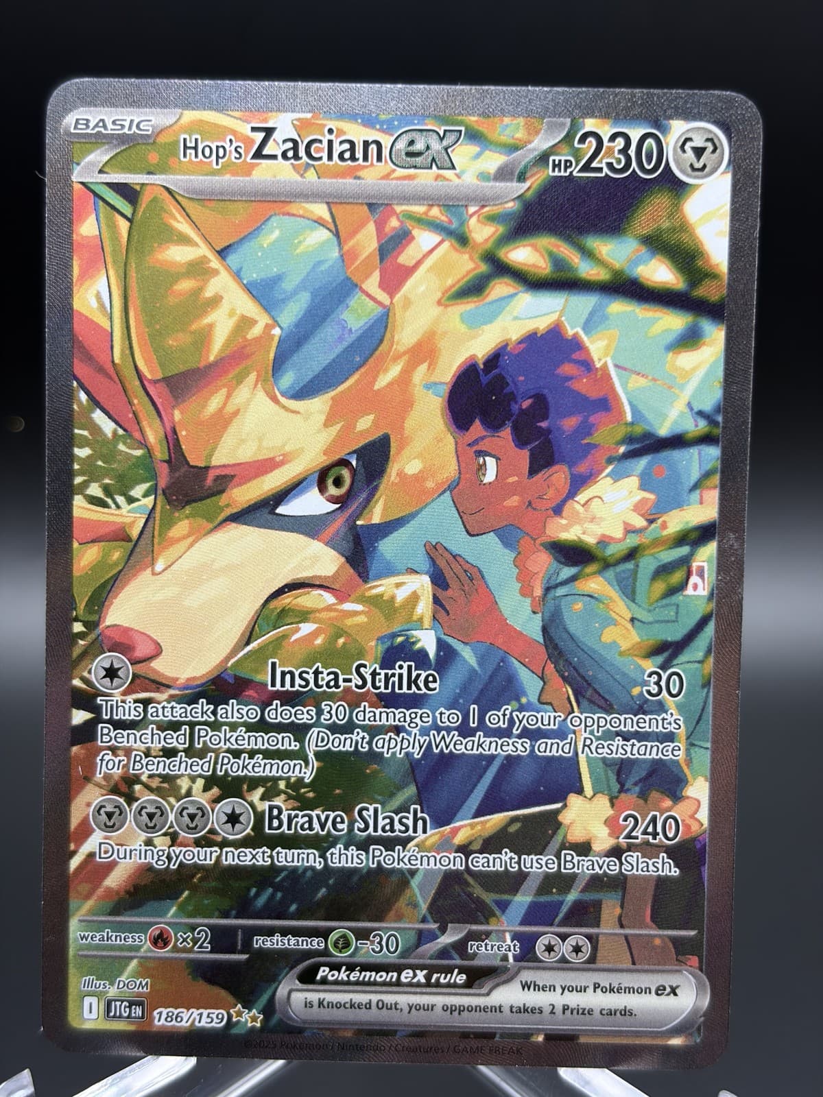 Hop's Zacian ex - 186/159 - NM - Journey Together