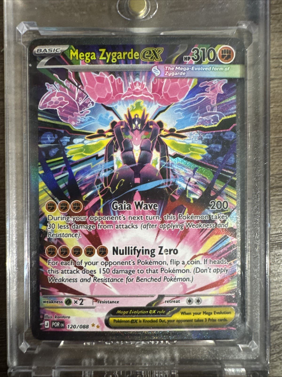 Mint Condition Mega Zygarde EX Alt Art 120/88