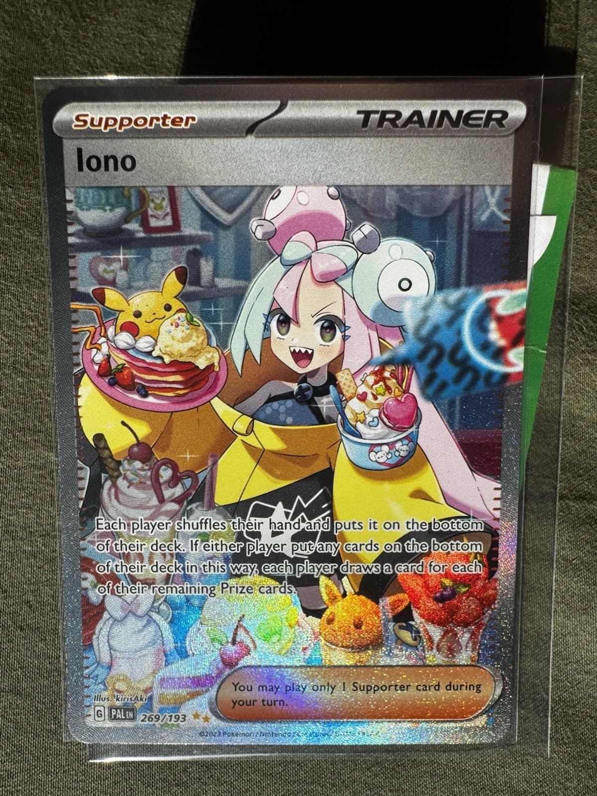 Pokemon Iono 269/193 Paldea Evolved Special Illustration Rare NM