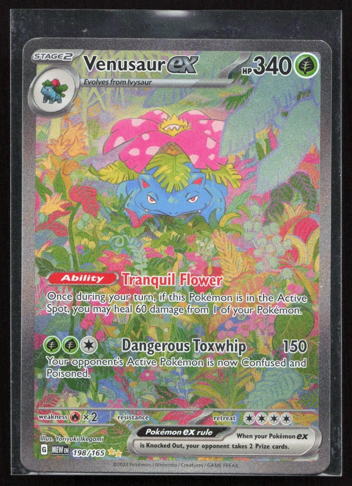 Venusaur ex 198/165 Special Illustration Rare 151 Pokemon Holo Near Mint